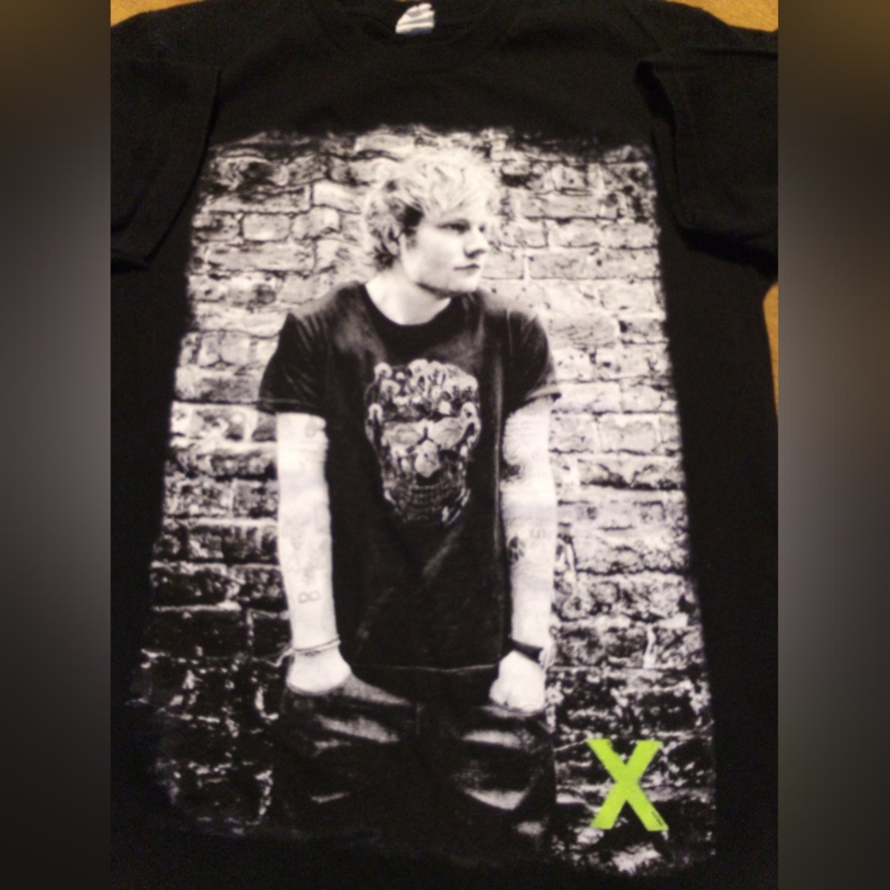 Ed Sheeran 2015 X Multiply Concert Tour T-shirt With Back Design Size Small